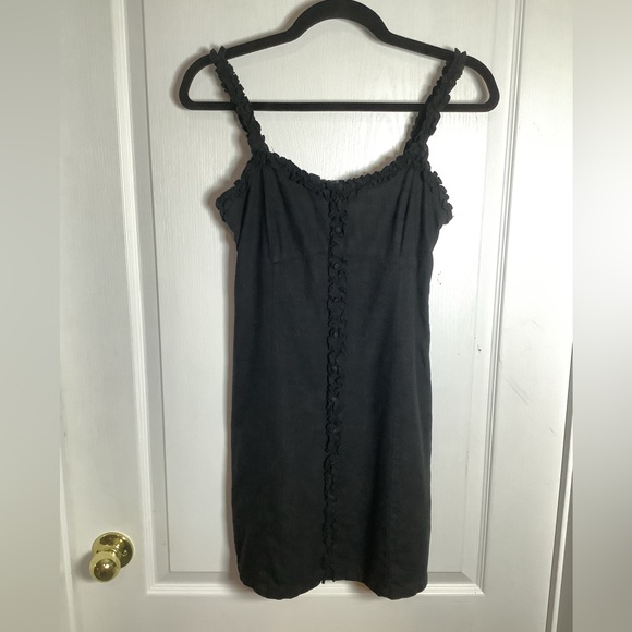Forever 21 tank dress with front ruffles and faux buttons - Picture 1 of 11